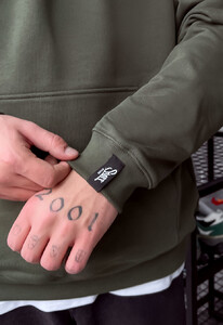 Фото - Мужское оверсайз худи Staff basic khaki oversize - Men box