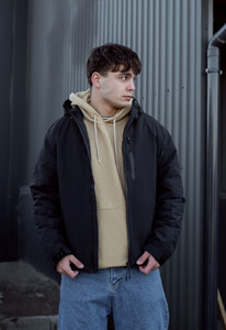 Фото - Однотонна чорна куртка Staff vuso black - Men box