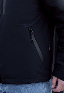 Фото - Однотонна чорна куртка Staff vuso black - Men box