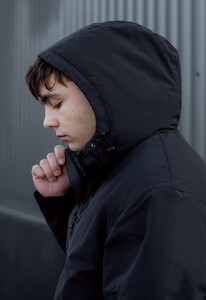 Фото - Однотонна чорна куртка Staff vuso black - Men box