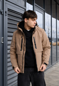 Фото - Коричнева демісезонна куртка Staff ba brown - Men box