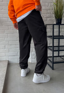 Фото - Универсальные черные штаны карго Staff cargo pi black - Men box