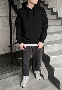 Фото - Черное худи для мужчин Staff essential oversize - Men box
