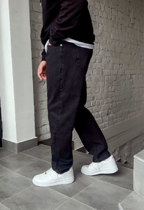 Фото - Повседневные черные джинсы Staff 15 black regular - Men box