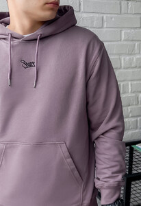Фото - Світло-фіолетове худі Staff logo pale purple - Men box