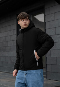 Фото - Базовая черная демисезонная куртка Staff wp black - Men box