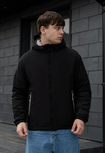Фото - Базовая черная демисезонная куртка Staff wp black - Men box