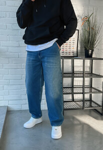 Фото - Вільні чоловічі джинси Staff blue regular baggy - Men box