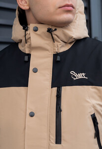Фото - Черно-бежевая демисезонная куртка Staff tul beige & black - Men box