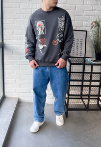 Фото - Молодіжний оверсайз світшот Staff scorpion oversize - Men box