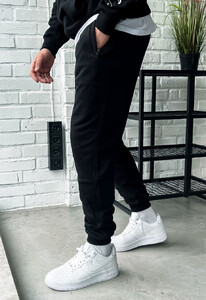 Фото - Черные хлопковые спортивные штаны Staff ho black - Men box
