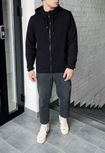 Фото - Базова чорна толстовка Staff basic zip black - Men box