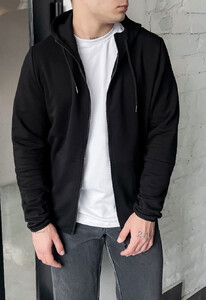 Фото - Базова чорна толстовка Staff basic zip black - Men box