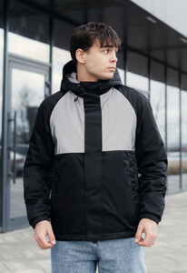 Фото - Молодежная демисезонная ветровка Staff bo black & reflective - Men box