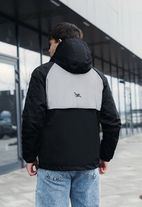 Фото - Молодежная демисезонная ветровка Staff bo black & reflective - Men box
