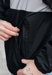 Фото - Молодежная демисезонная ветровка Staff bo black & reflective - Men box
