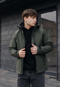 Фото - Мужская демисезонная куртка Staff soft shell ber khaki - Men box