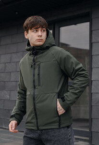 Фото - Мужская демисезонная куртка Staff soft shell ber khaki - Men box