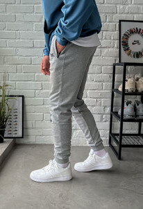 Фото - Спортивки цвета серый меланж Staff gray melange logo - Men box