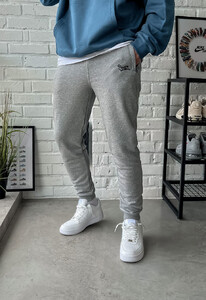 Фото - Спортивки цвета серый меланж Staff gray melange logo - Men box