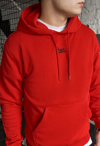 Фото - Красное худи с вышитым лого Staff red logo - Men box