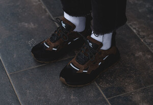 Фото - Коричневые кроссовки Staff black & brown reflective - Men box