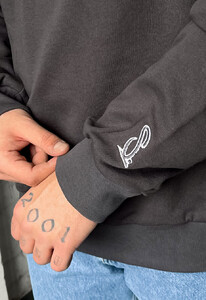Фото - Темно-серый базовый свитшот Staff s dark gray oversize - Men box