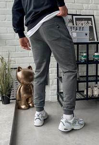 Фото - Спортивные штаны с логотипом Staff graphite logo - Men box