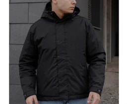 Фото - Однотонная мужская куртка черного цвета Staff ka 3 black - Men box