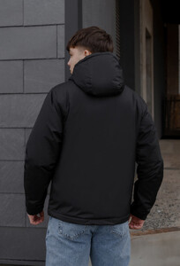 Фото - Однотонная мужская куртка черного цвета Staff ka 3 black - Men box