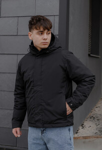 Фото - Однотонная мужская куртка черного цвета Staff ka 3 black - Men box