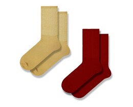 Фото - Набір шкарпеток SOX (2 пари) бордові+бежеві - Men box