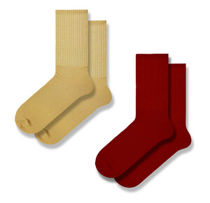 Фото - Набор носков SOX (2 пары) бордовые+бежевые - Men box