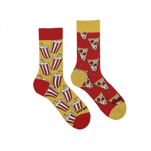 Фото - Яскраві унісекс шкарпетки Sammy Icon з піцею Pizza Socks - Men box