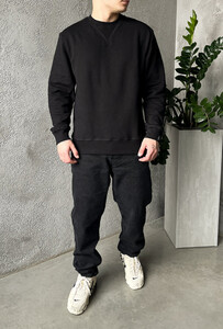 Фото - Повседневный черный свитшот Staff black basic - Men box