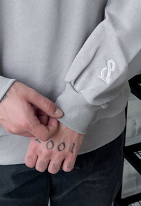 Фото - Базовый светло-серый свитшот Staff s light gray oversize - Men box