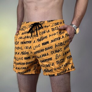 Фото - Жовті шорти-плавки Pobedov Pool day Kurorty - Men box