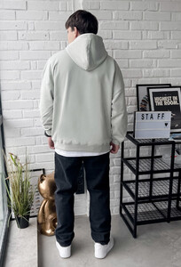 Фото - Світло-сіре оверсайз худі basic light gray oversize - Men box