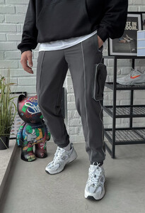 Фото - Молодежные серые штаны карго Staff cargo fut gray - Men box
