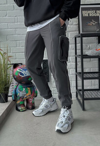 Фото - Молодежные серые штаны карго Staff cargo fut gray - Men box