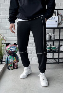 Фото - Спортивные мужские штаны Staff kant reflective logo black - Men box