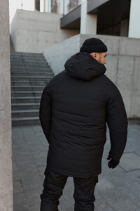 Фото - Чоловіча парка на зиму Intruder чорного кольору Arctic - Men box