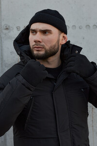 Фото - Чоловіча парка на зиму Intruder чорного кольору Arctic - Men box