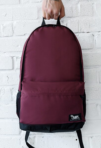 Фото - Базовый рюкзак Staff 15L bordo в бордовом цвете - Men box