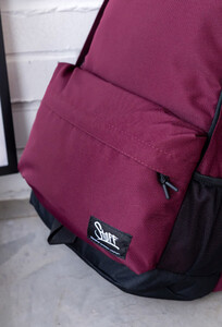 Фото - Базовый рюкзак Staff 15L bordo в бордовом цвете - Men box