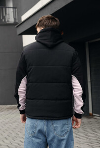 Фото - Утепленная черная жилетка Staff ra black - Men box