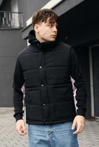 Фото - Утепленная черная жилетка Staff ra black - Men box