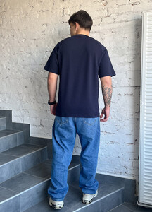 Фото - Темно-синяя мужская футболка Staff navy - Men box
