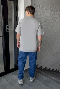 Фото - Серая футболка с синими рыбками Staff blue fish - Men box