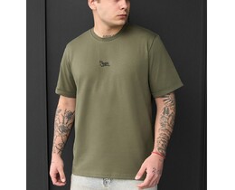 Фото - Футболка оливкового цвета от бренда Staff olive logo - Men box